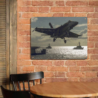 Thumbnail for Deparing Jet from Sea Base Printed Metal Sign