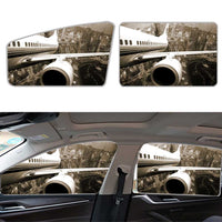 Thumbnail for Departing Aircraft & City Scene behind Designed Car Sun Shade (Side window)