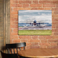 Thumbnail for Departing Boeing 737 Printed Metal Sign