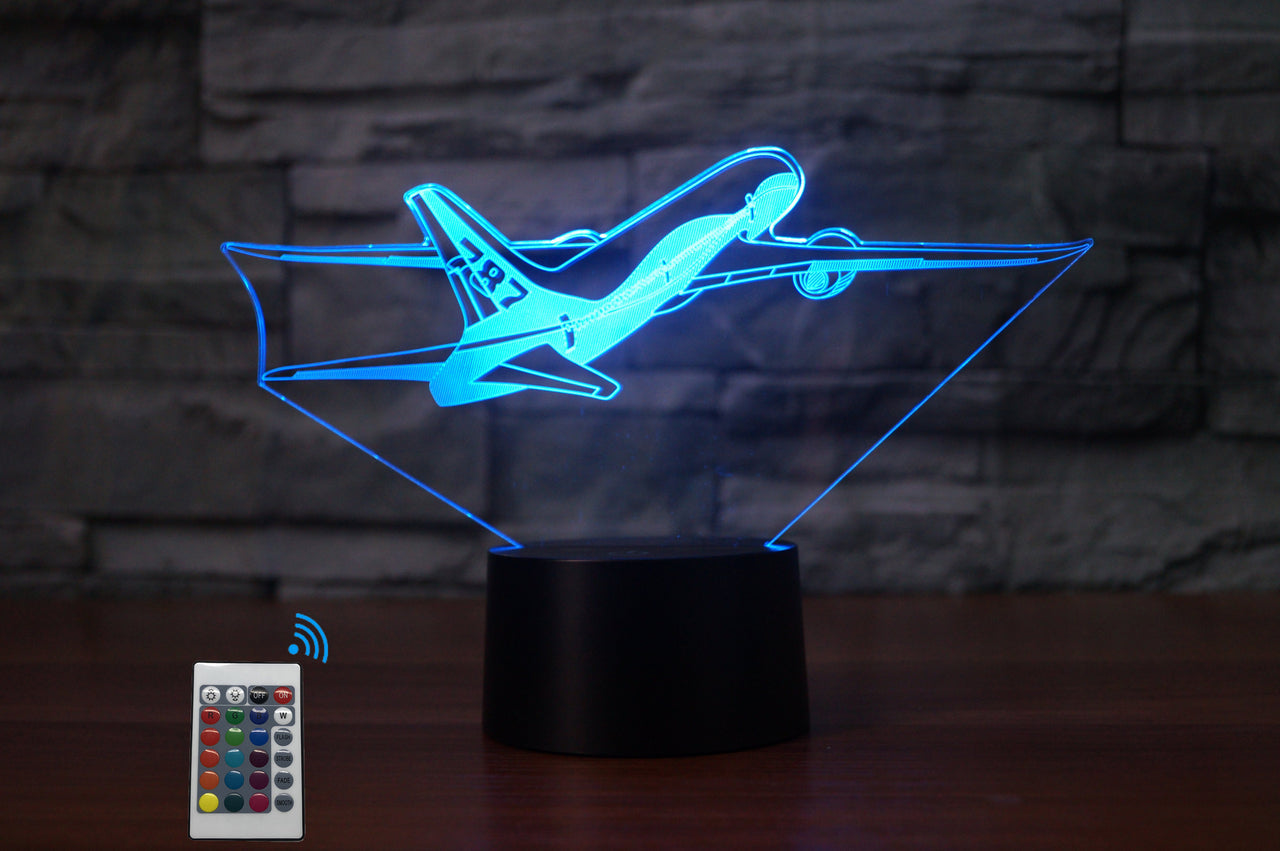 Departing Boeing 787 Designed 3D Lamps
