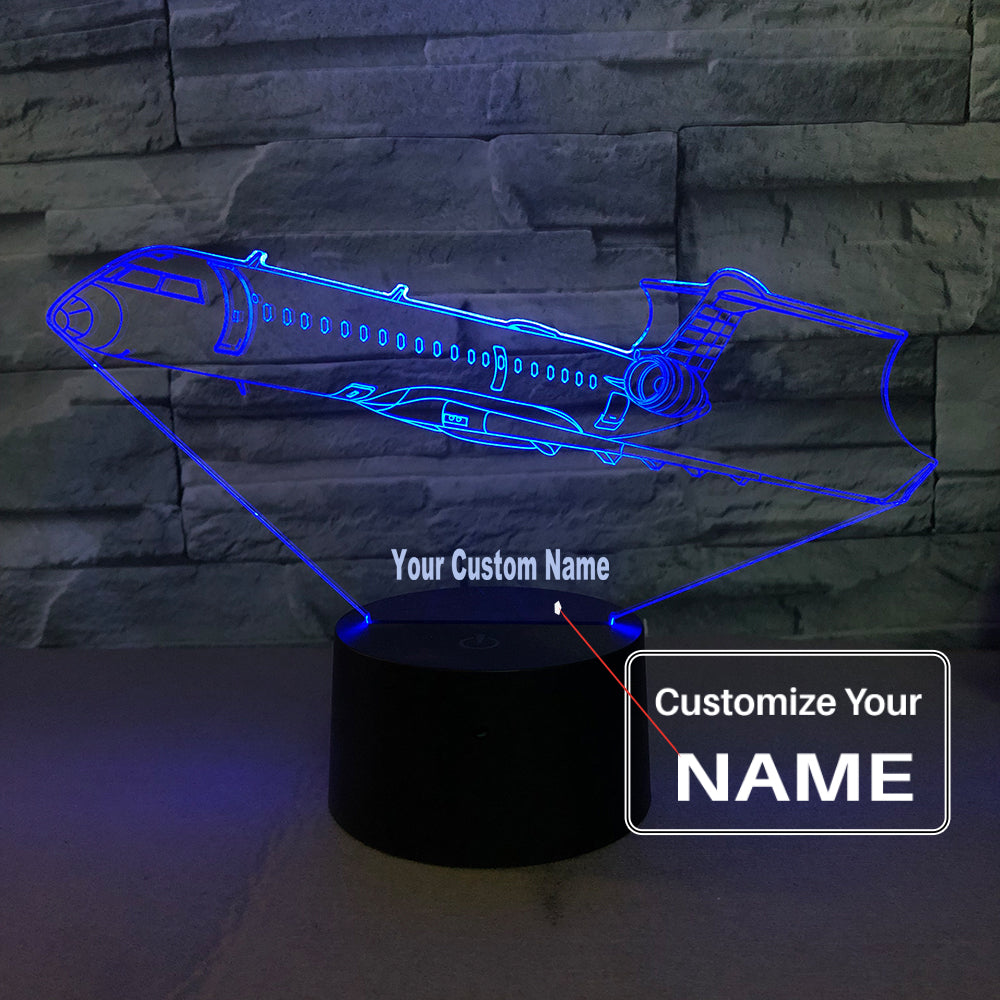 Departing Business Jet Designed 3D Lamp