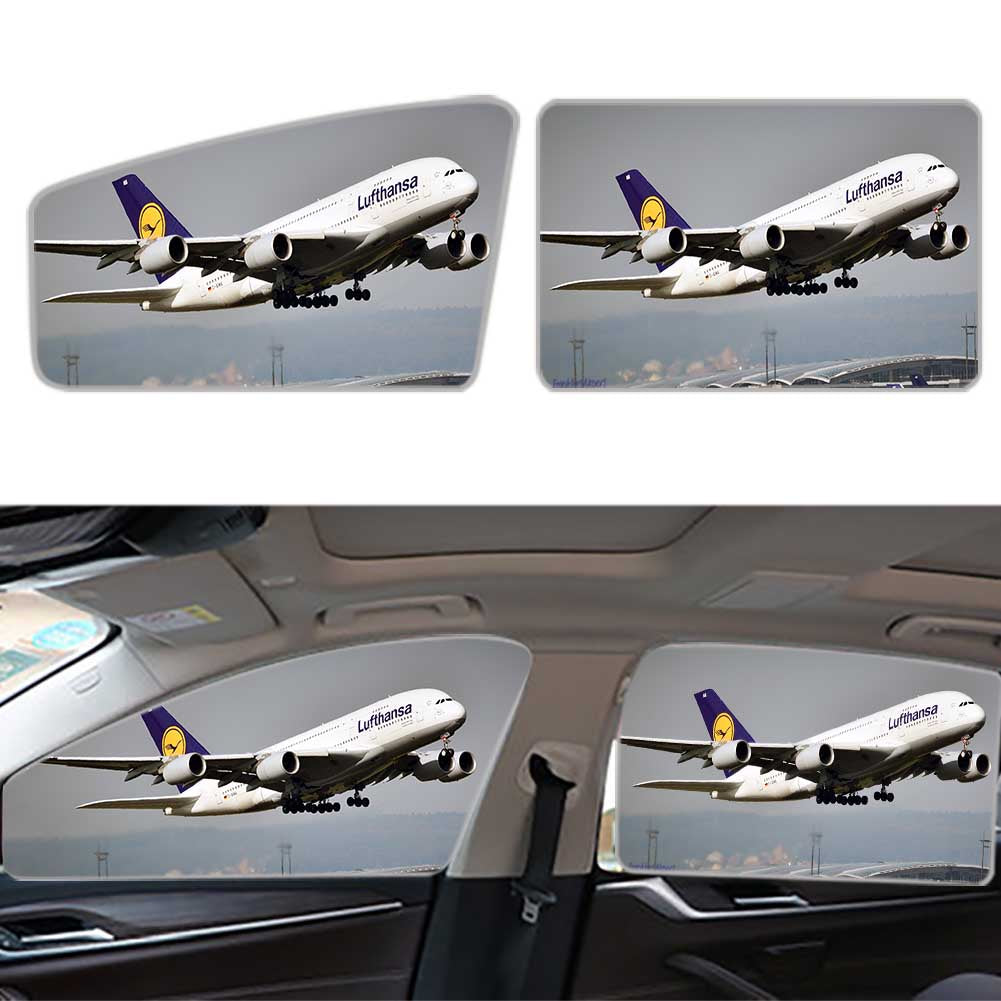 Departing Lufthansa's A380 Designed Car Sun Shade (Side window)