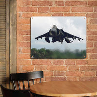 Thumbnail for Departing Super Fighter Jet Printed Metal Sign