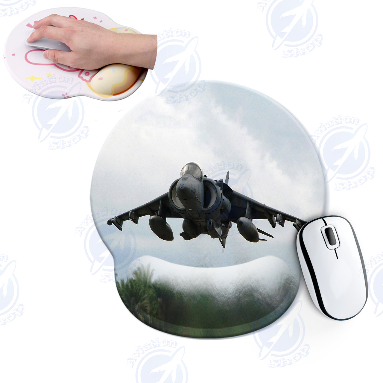 Departing Super Fighter Jet Designed Ergonomic Mouse Pads