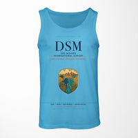 Thumbnail for Des Moines International Airport (DSM) design on sky blue tank top