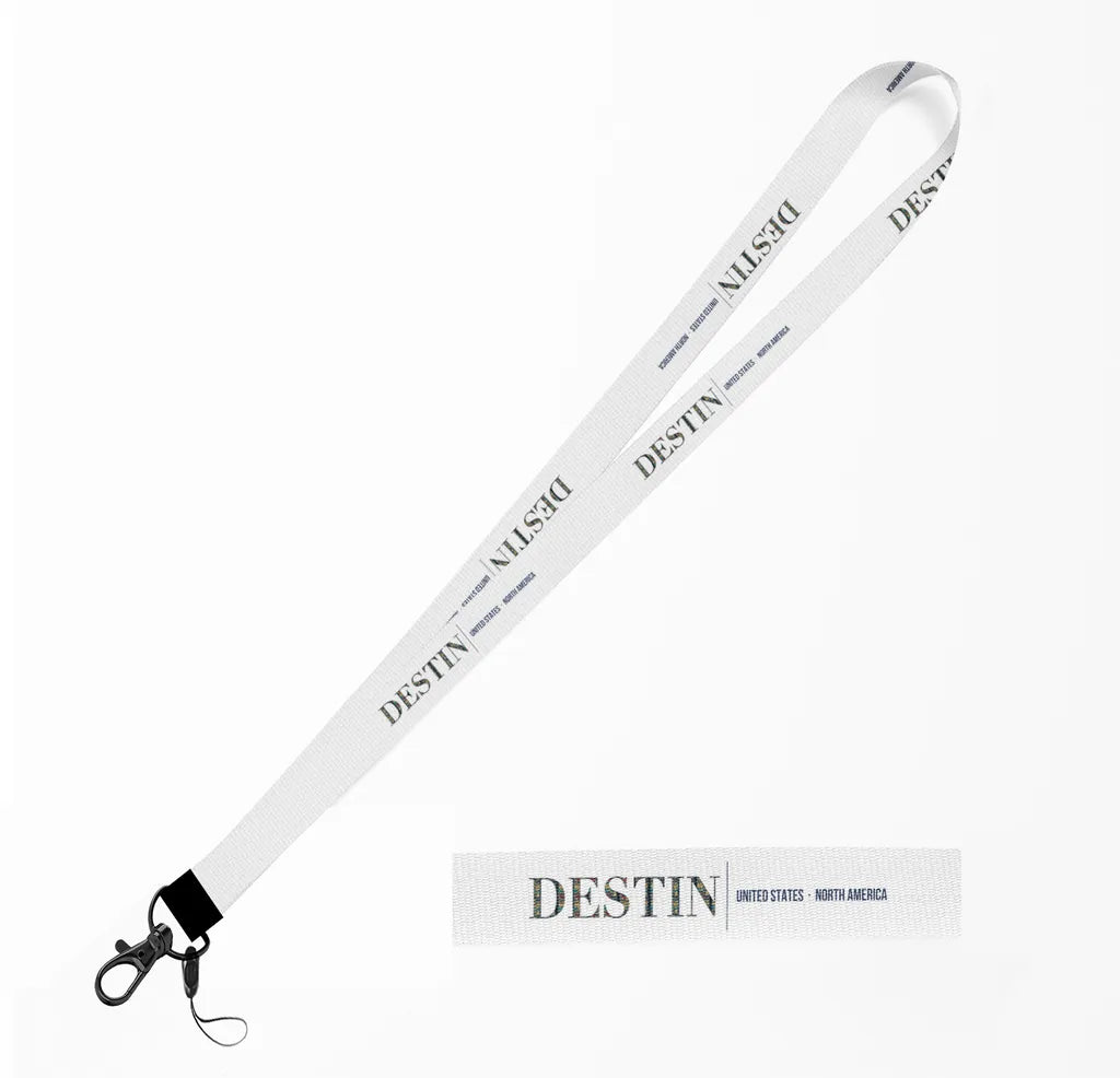 Destin City Series lanyard - white