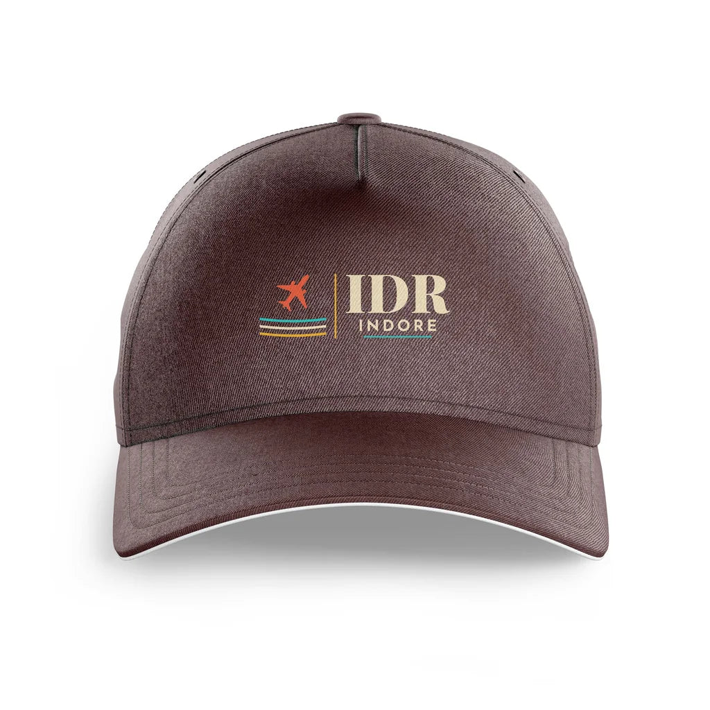 Devi Ahilya Bai Holkar Airport (IDR) printed hat - brown