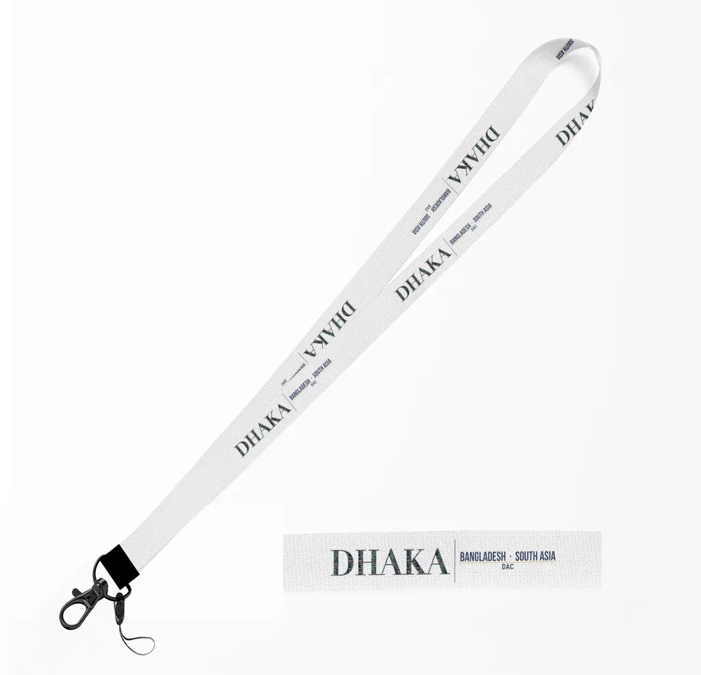 Dhaka City Series lanyard - white