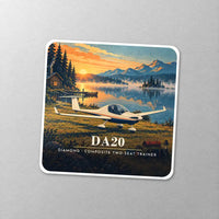 Thumbnail for Diamond DA20 - 3D - Square Sticker - Close-up