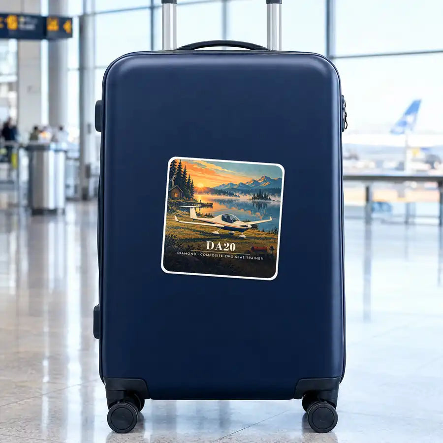 Diamond DA20 - 3D - Square Sticker - Suitcase