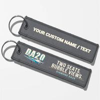 Thumbnail for Diamond DA20 Aviator Key Chains - Gray - Cartoon - Personalized