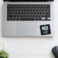 Thumbnail for Diamond DA20 - Cartoon + Name - Square Sticker - Laptop