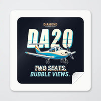 Thumbnail for Diamond DA20 - Cartoon - Square Sticker - Peel