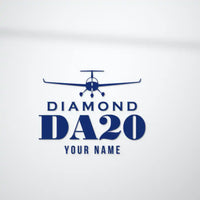 Thumbnail for Diamond DA20 - Heritage Die-Cut - Navy Blue + Name - Die-Cut - Close-up