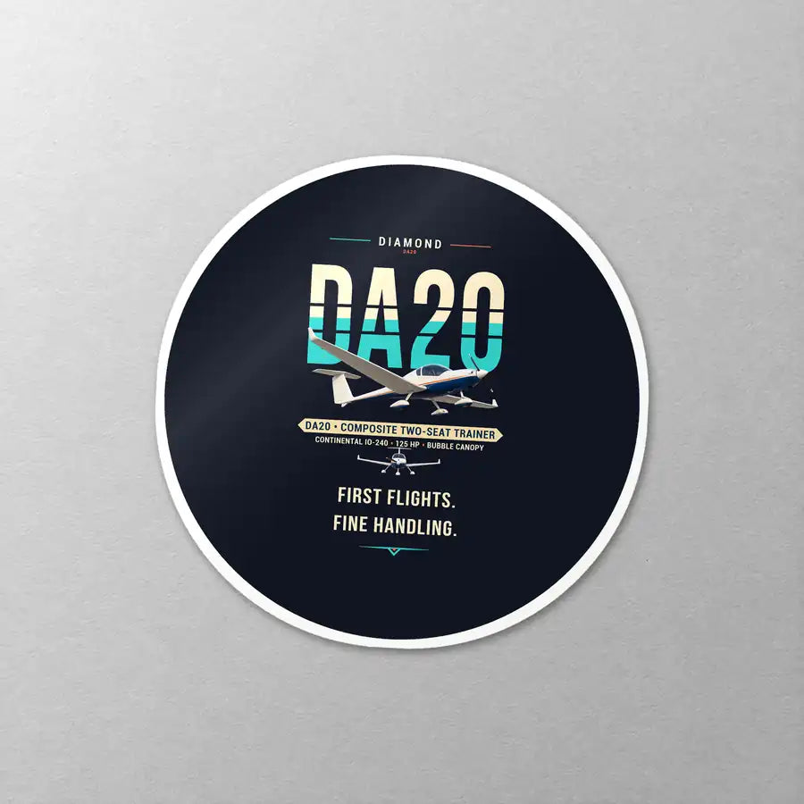Diamond DA20 - Original - Circle Sticker - Close-up