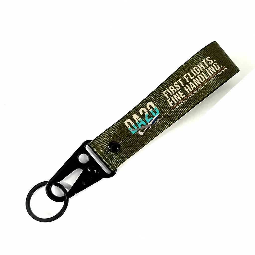 Diamond DA20 Hawk-Shaped Key Chains - Dark Green - Original