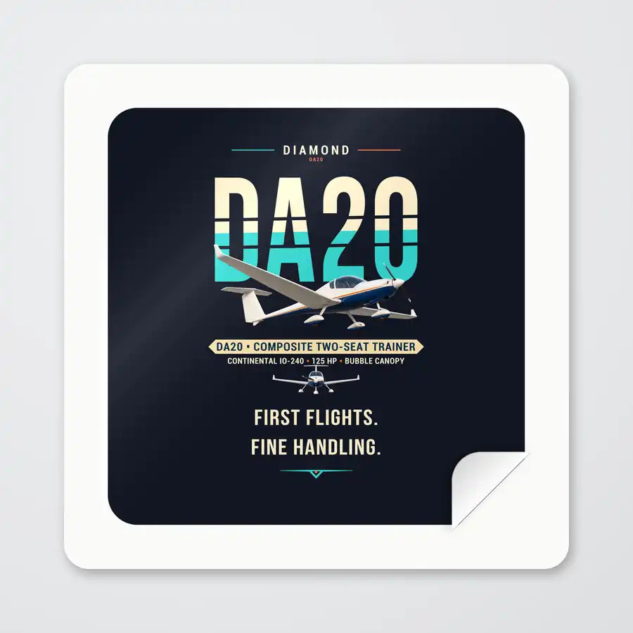 Diamond DA20 - Original - Square Sticker - Peel