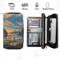 Thumbnail for Diamond DA20 Leather Wallets - Zip Long Wallet - 3D