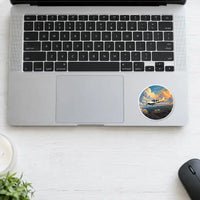Thumbnail for Diamond DA40 - 3D + Name - Circle Sticker - Laptop