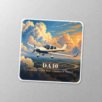 Thumbnail for Diamond DA40 - 3D - Square Sticker - Close-up
