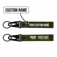 Thumbnail for Diamond DA40 Hawk-Shaped Key Chains - Dark Green - Cartoon - Personalized