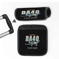 Thumbnail for Diamond DA40 - Cartoon + Name - Luggage Handle Cover - Black