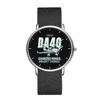 Thumbnail for Diamond DA40 - Cartoon - Slim Mesh - Silver and Black Stainless Steel Strap