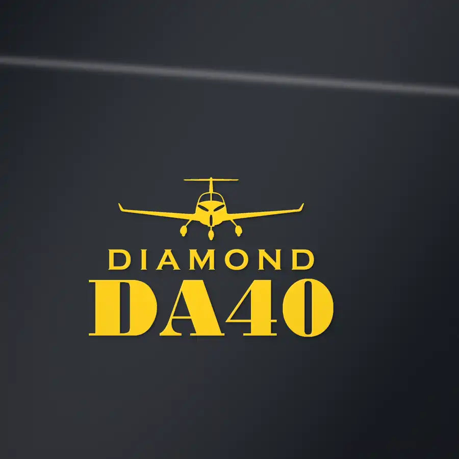 Diamond DA40 - Heritage Die-Cut - Yellow - Die-Cut - Close-up