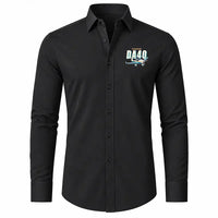 Thumbnail for Diamond DA40 - Long Sleeve Shirt - Cartoon - Black