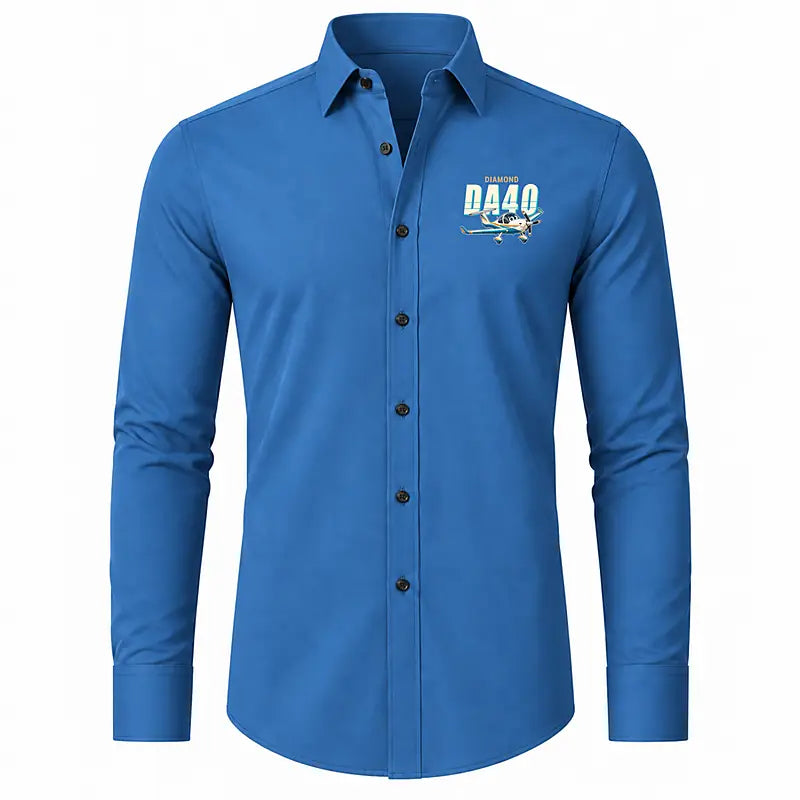 Diamond DA40 - Long Sleeve Shirt - Cartoon - Blue