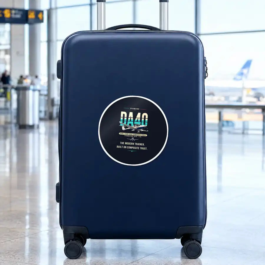 Diamond DA40 - Original - Circle Sticker - Suitcase