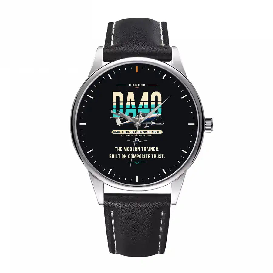 Diamond DA40 - Original - Leather Strap - Black Leather Strap