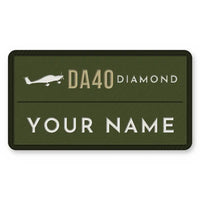 Thumbnail for Diamond DA40 Patches - Rectangle + Name - Olive Khaki