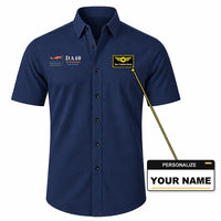 Thumbnail for Diamond DA40 - Short Sleeve Shirt - Poster - Dark Blue + NAME