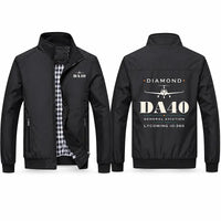 Thumbnail for Diamond DA40 Stylish Jackets - Stand Collar - Heritage - Black