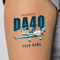 Thumbnail for Diamond DA40 - Tattoo - Cartoon + Name