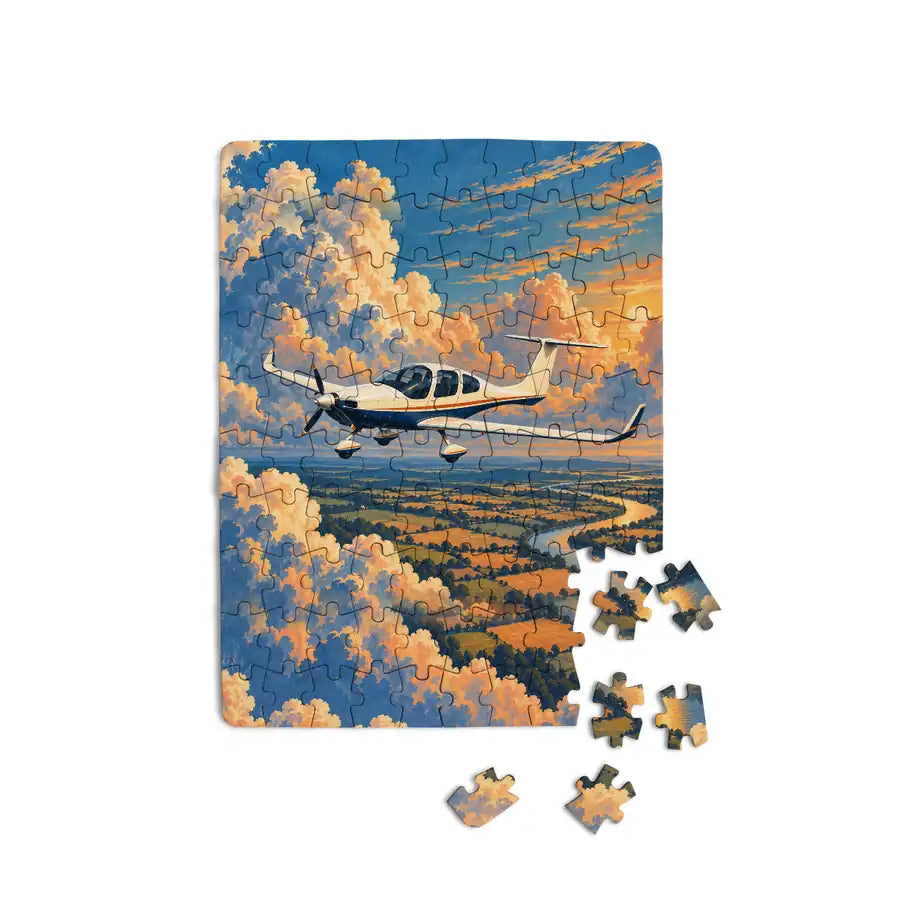 Diamond DA40 - Vertical - Canvas Puzzle