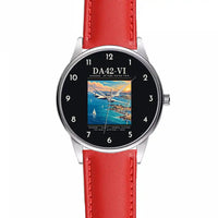 Thumbnail for Diamond DA42-VI - Poster - Leather Strap - Red Leather Strap