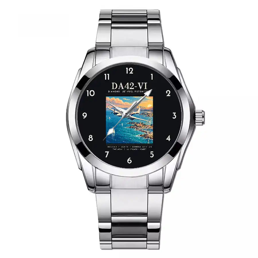 Diamond DA42-VI - Poster - Stainless Steel Band - For Men