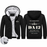 Thumbnail for Diamond DA42-VI Zipped Sweatshirts - Heritage - Black