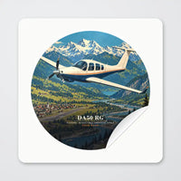 Thumbnail for Diamond DA50 RG - 3D + Name - Circle Sticker - Peel