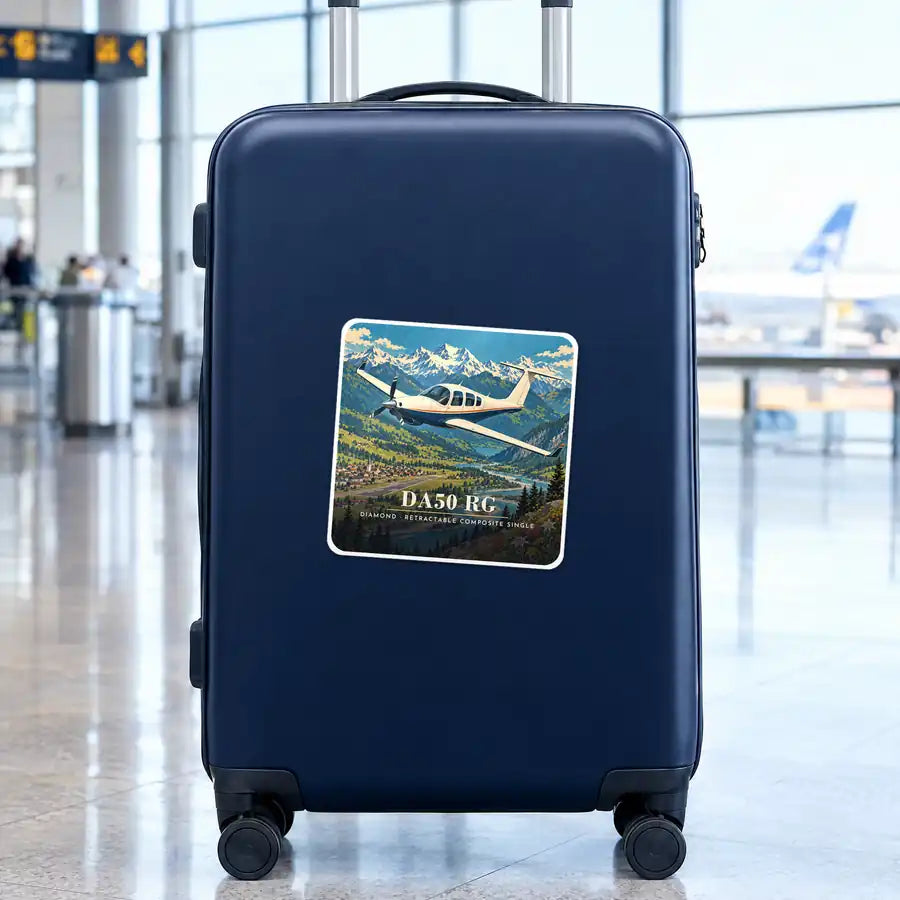 Diamond DA50 RG - 3D - Square Sticker - Suitcase