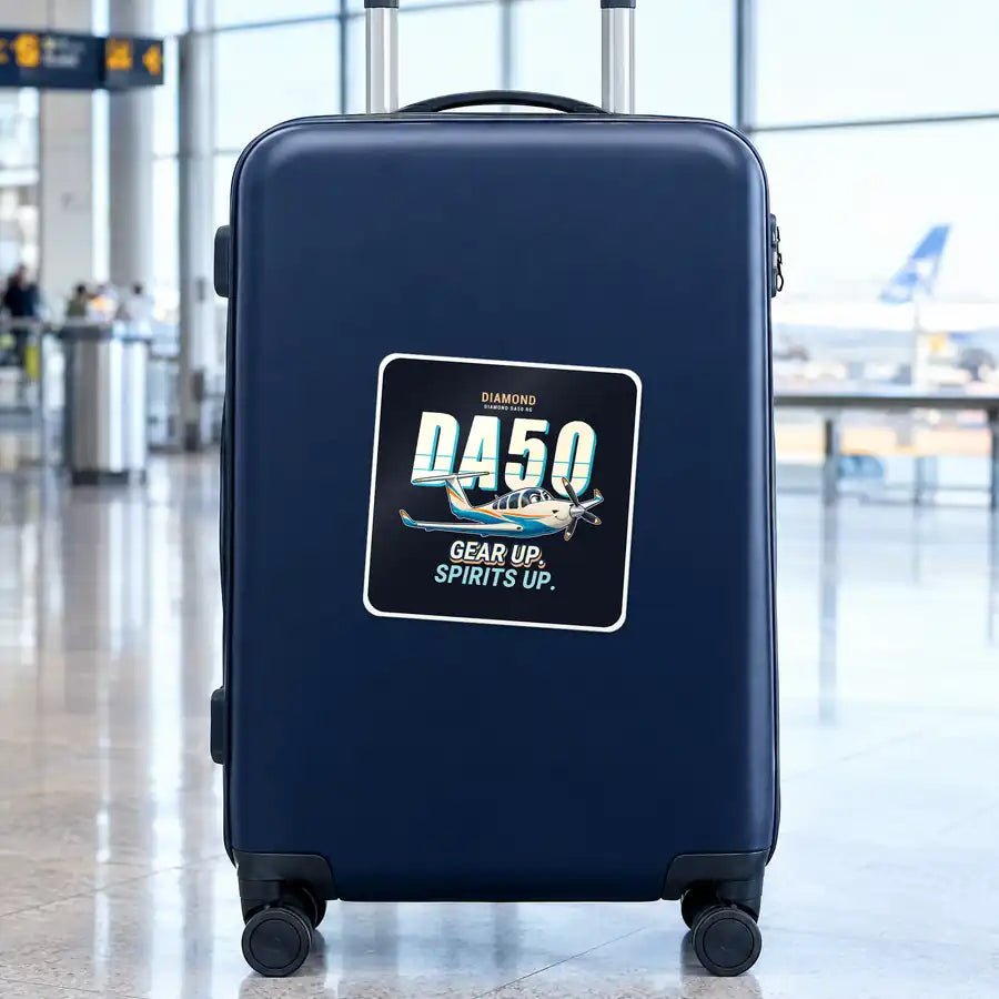 Diamond DA50 RG - Cartoon - Square Sticker - Suitcase