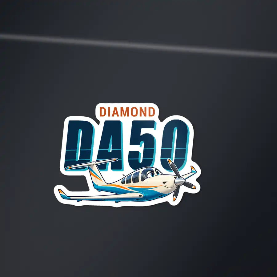 Diamond DA50 RG - Cartoon Die-Cut - Die-Cut - Dark Car