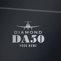 Thumbnail for Diamond DA50 RG - Heritage Die-Cut - Silver + Name - Die-Cut - Close-up