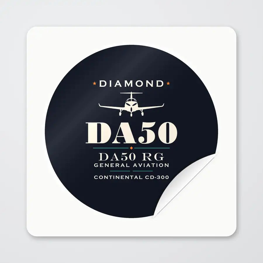 Diamond DA50 RG - Heritage - Circle Sticker - Peel