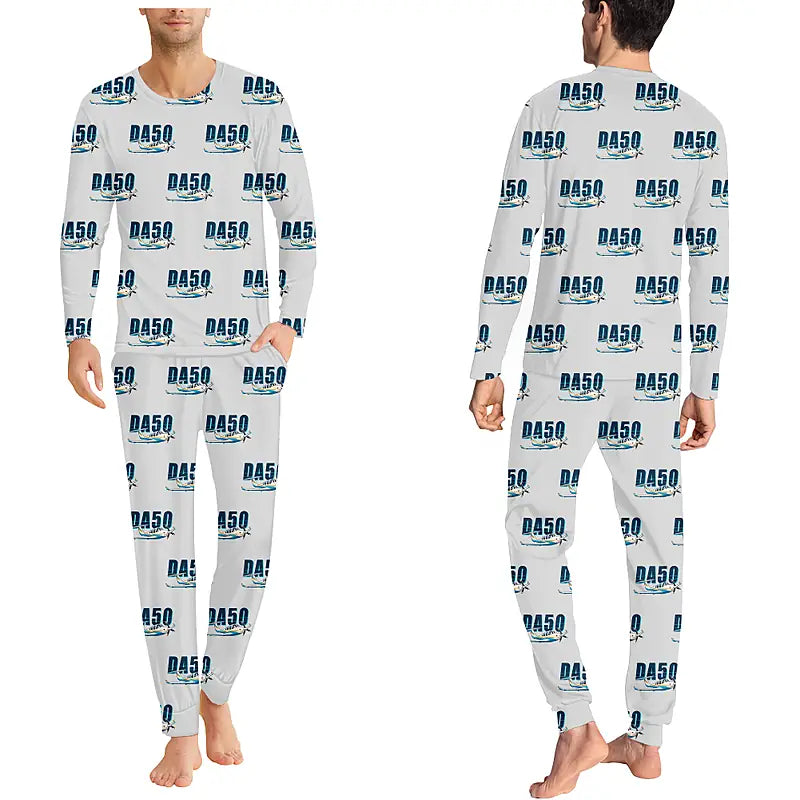 Diamond DA50 RG - Men Pajamas - Cartoon Pattern - Light Gray