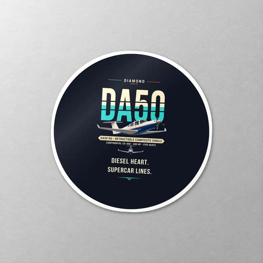 Diamond DA50 RG - Original - Circle Sticker - Close-up