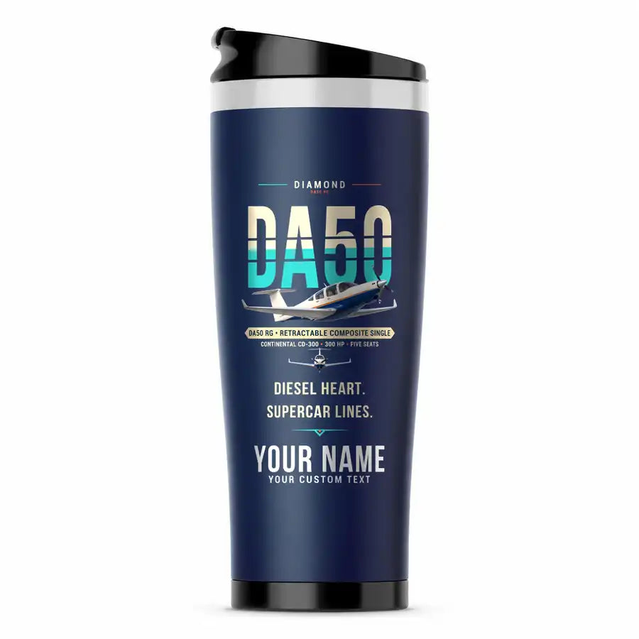 Diamond DA50 RG - Original + Name - Stainless Steel (No Holder) - Dark Blue