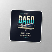 Thumbnail for Diamond DA50 RG - Original - Square Sticker - Close-up